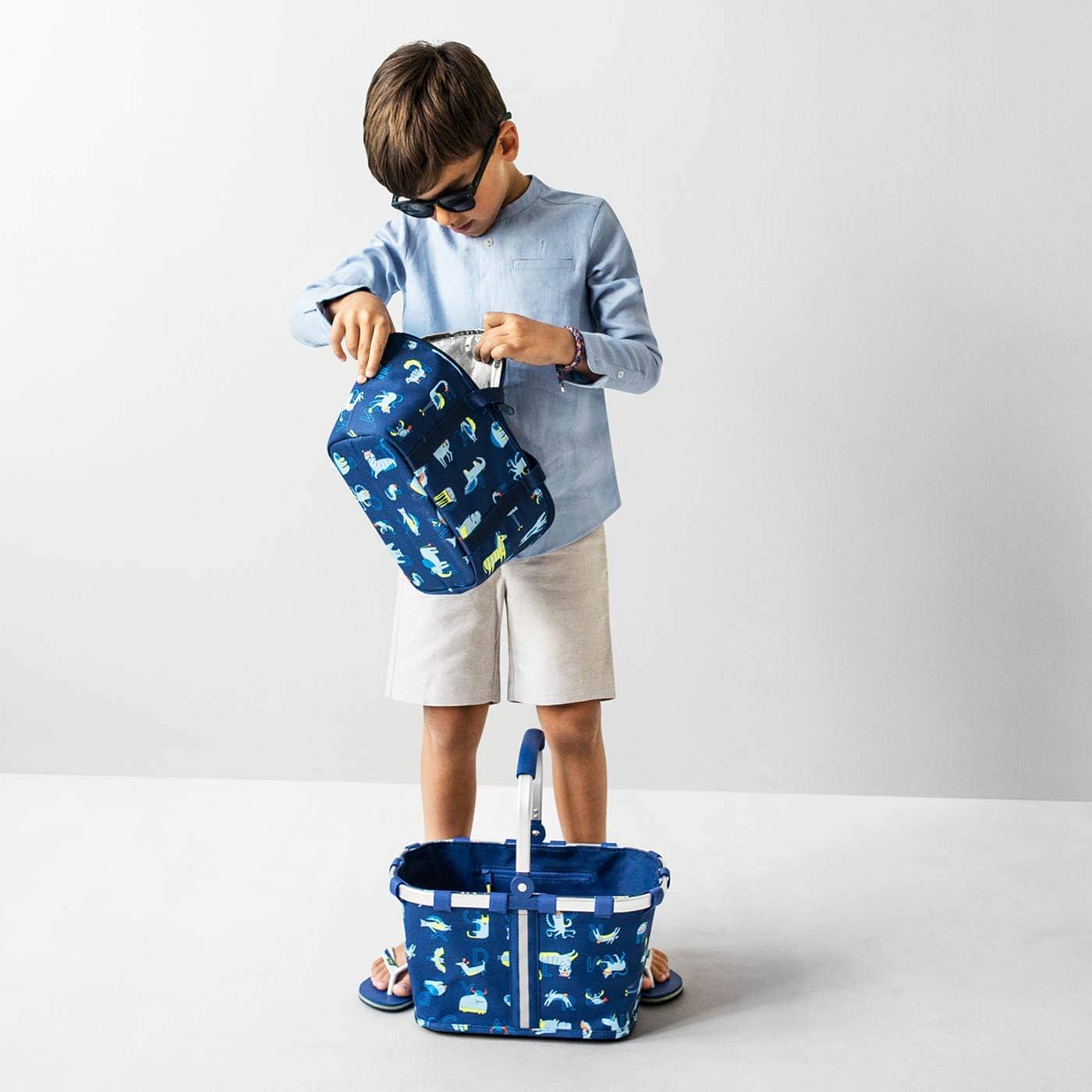Ccarrybag Kinder Einkaufskorb, ABC Friends Blue