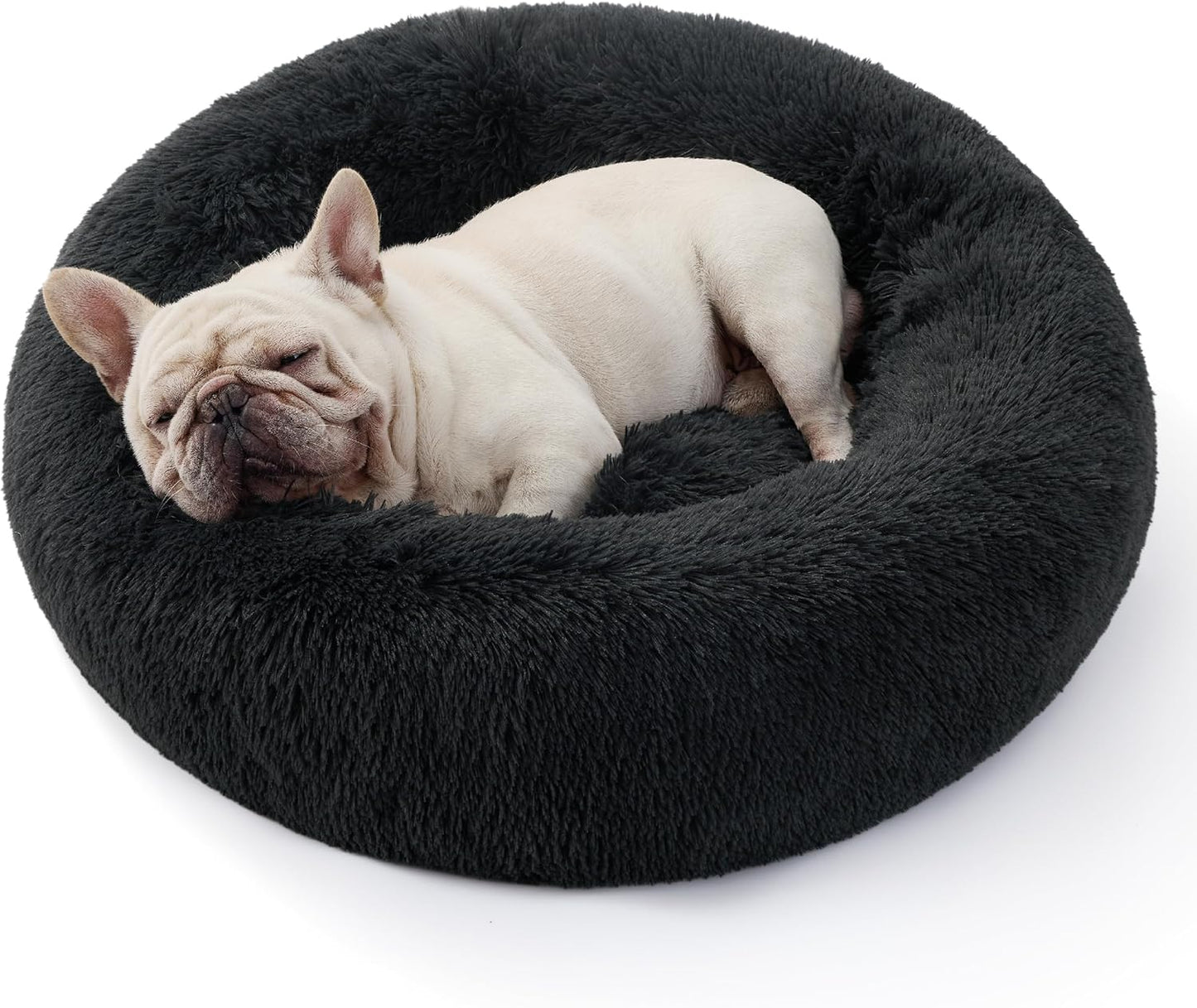 Kuschelbett für Katzen und Hunde, waschbar, Dunkelgrau L 70 x B 70 x H 15 cm