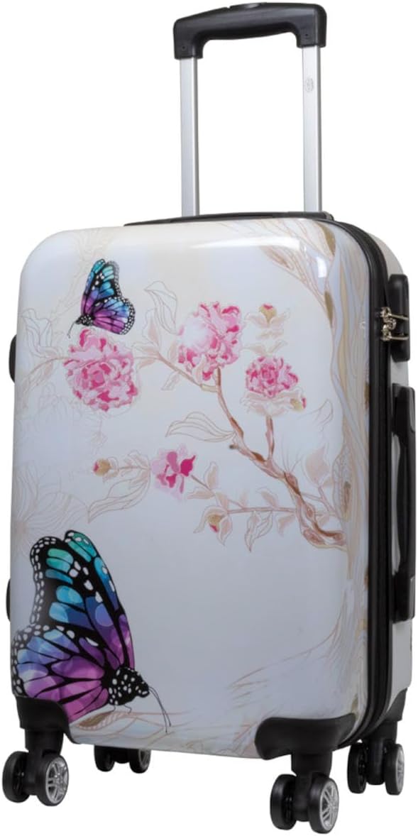 Hartschalen Kofferset mit Motivprint (3-teilig), Asia Butterfly