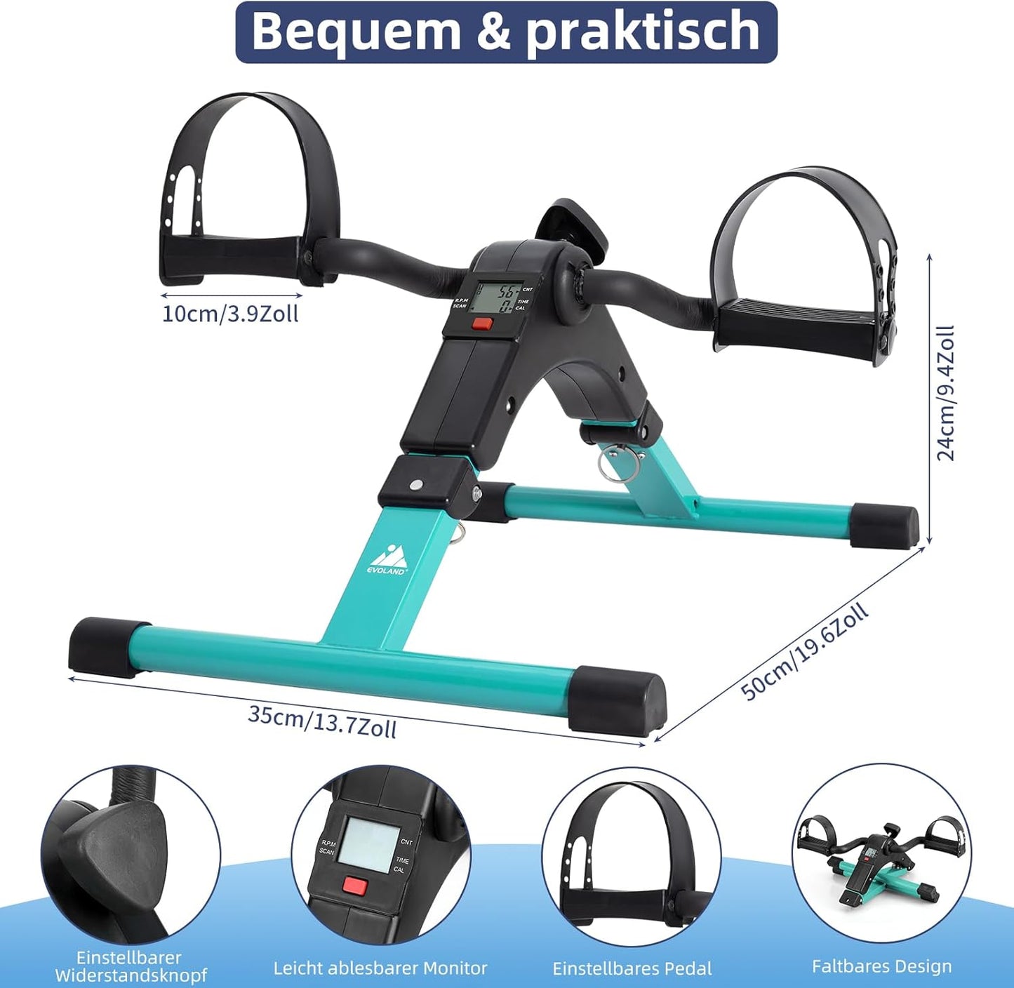 Mini Heimtrainer für Arm- und Beintraining, X1226