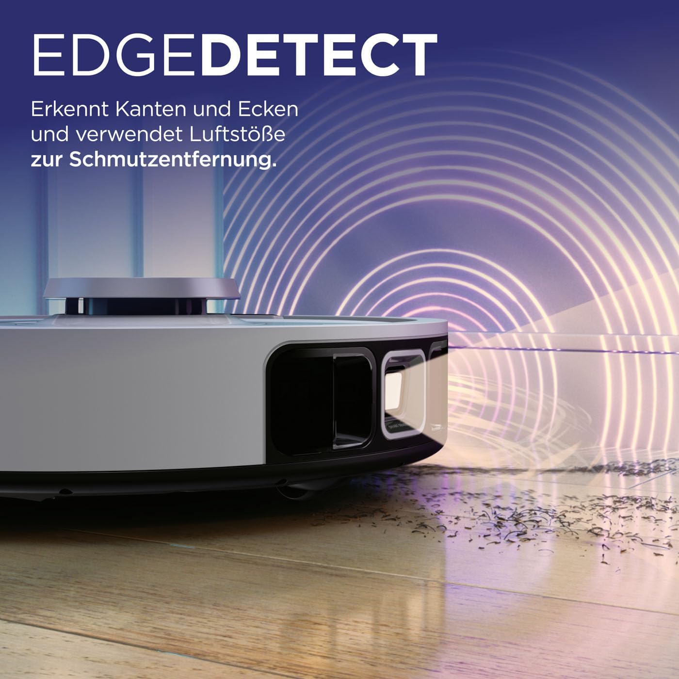 PowerDetect Saugroboter mit LiDAR-Navigation, PowerDetect Nur Saugen ; Weiss