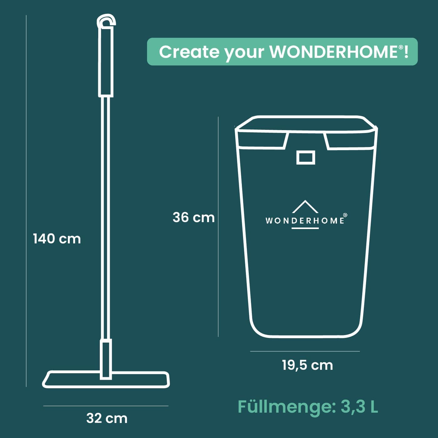 TripleClean Classic Bodenwischer-Set mit Eimer, TripleClean Classic