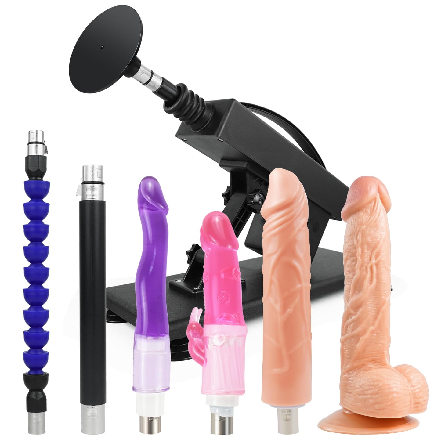 Sexmaschinen-Set mit Dildo und Saugnapfadapter, set 3
