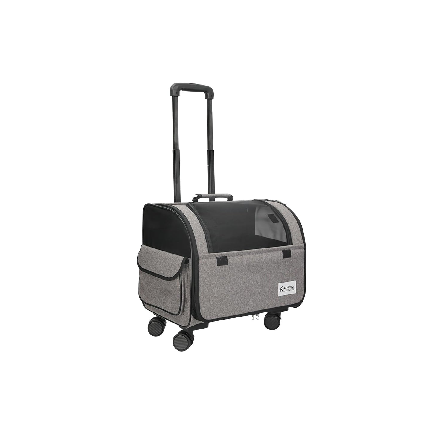 Reisetasche für Hunde mit Rollen, Grau