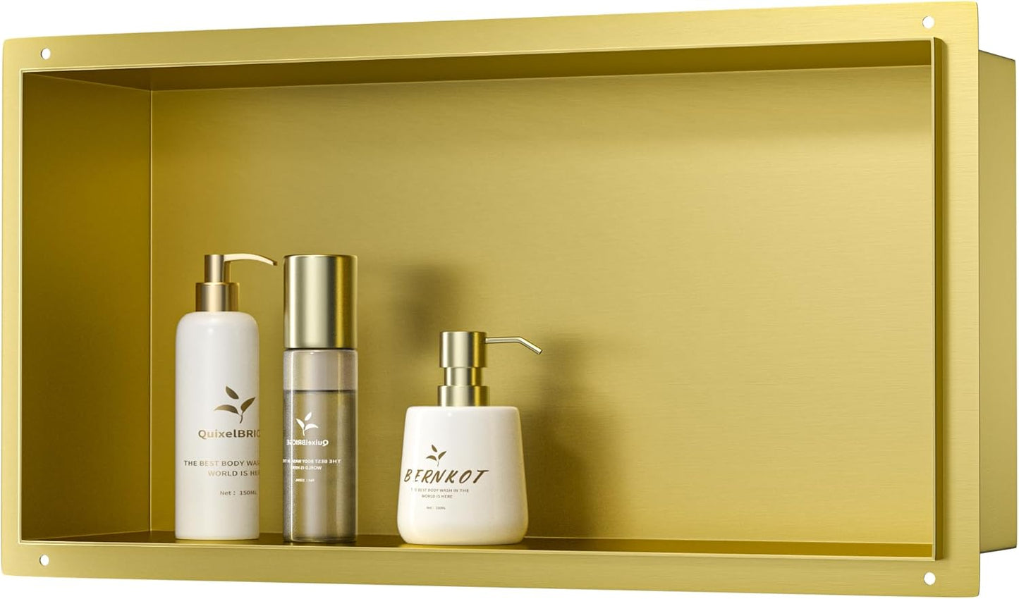Duschnische zur Unterputzmontage, 60 x 30 x 10 cm Gold