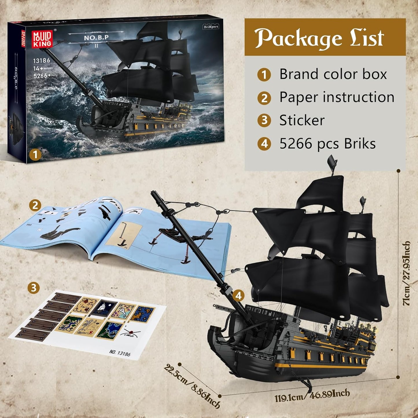 Black Pearl 2, Gross Piratenschiff