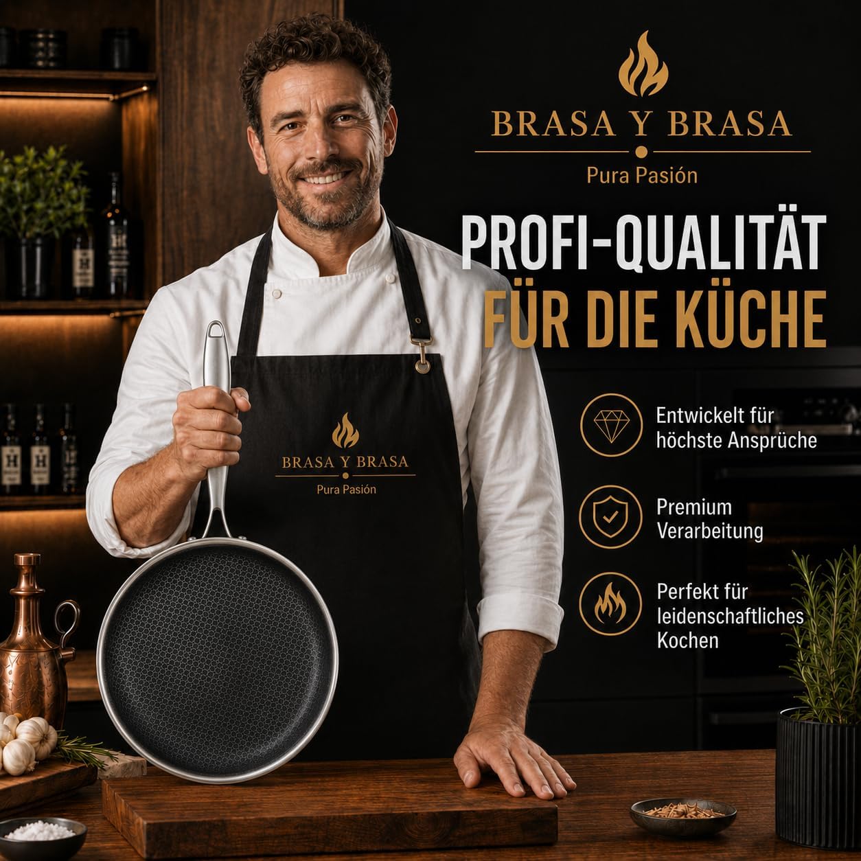 Wabenpfanne für alle Herdarten, 28 cm