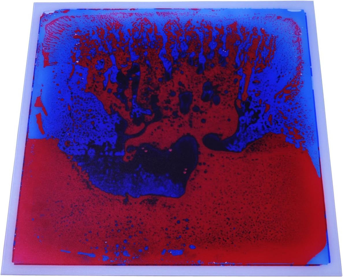 Flüssige Tanzboden-Spielmatte, 1 Puzzlestück, Rot-blau, 30x30x0.6 CM