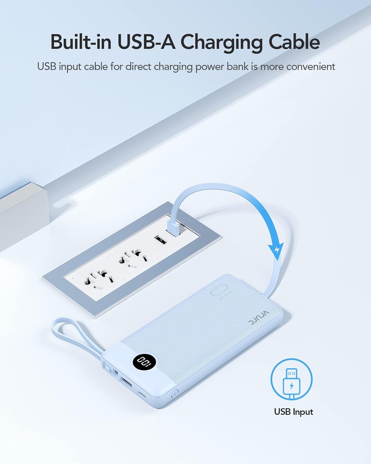 Powerbank, Blau