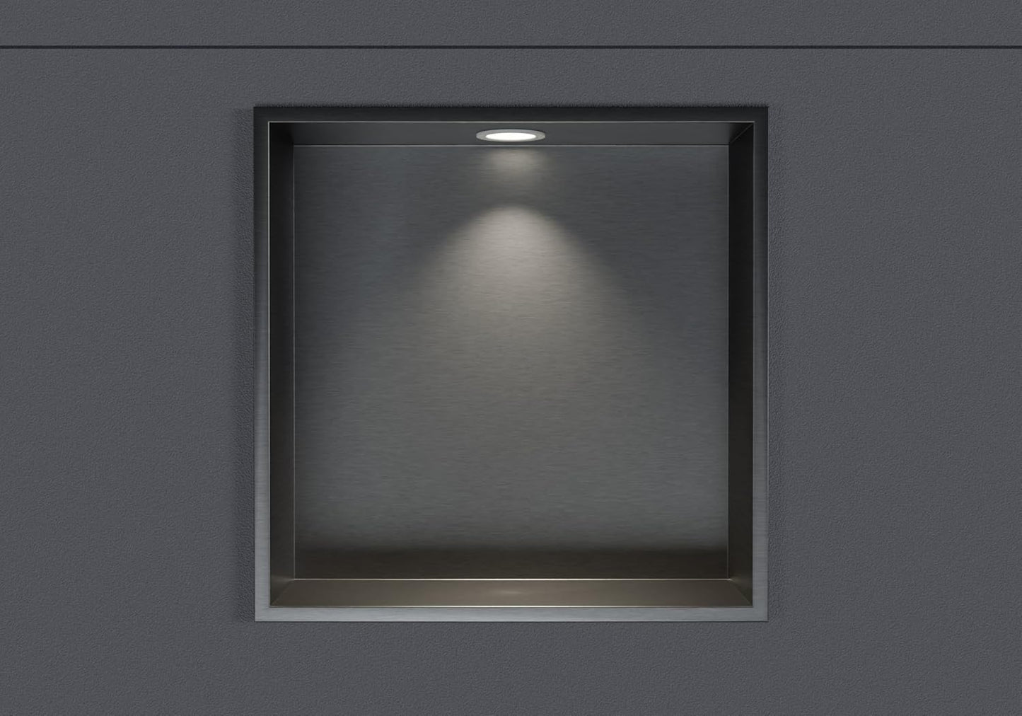 Wandnische Duschablage mit LED-Beleuchtung