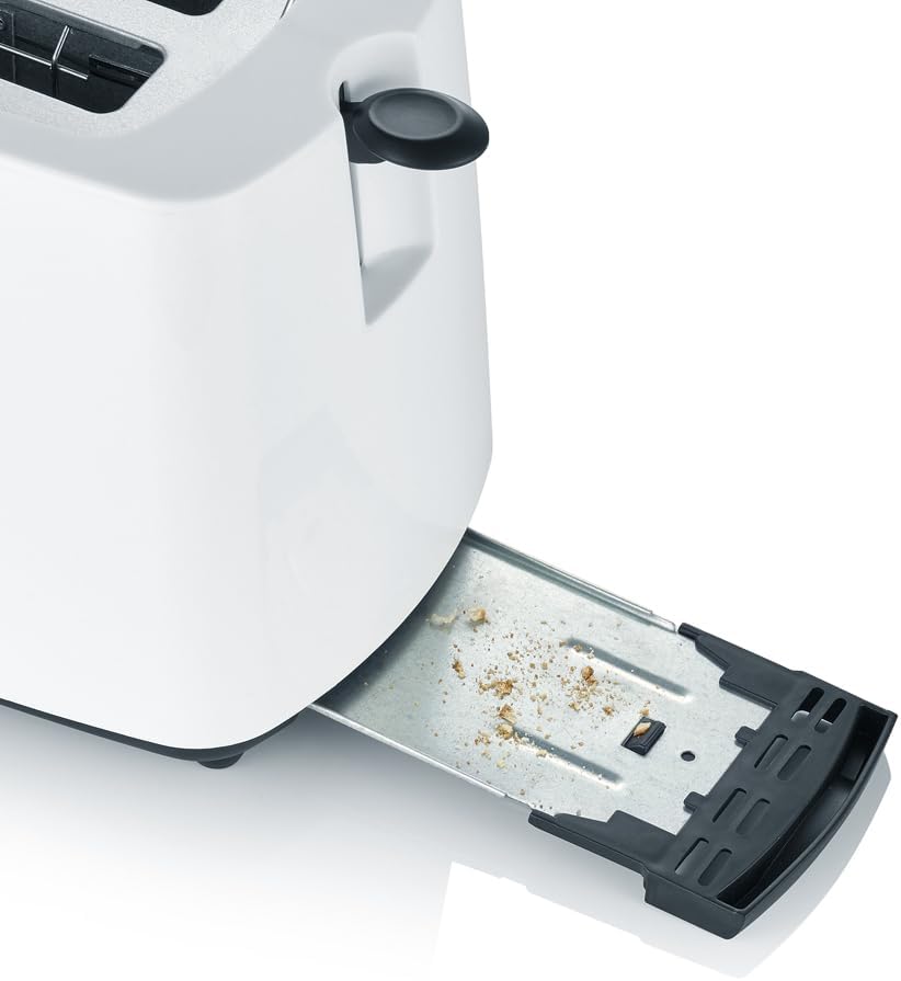 AT 2286 Toaster mit Brötchenaufsatz, Weiss / Schwarz