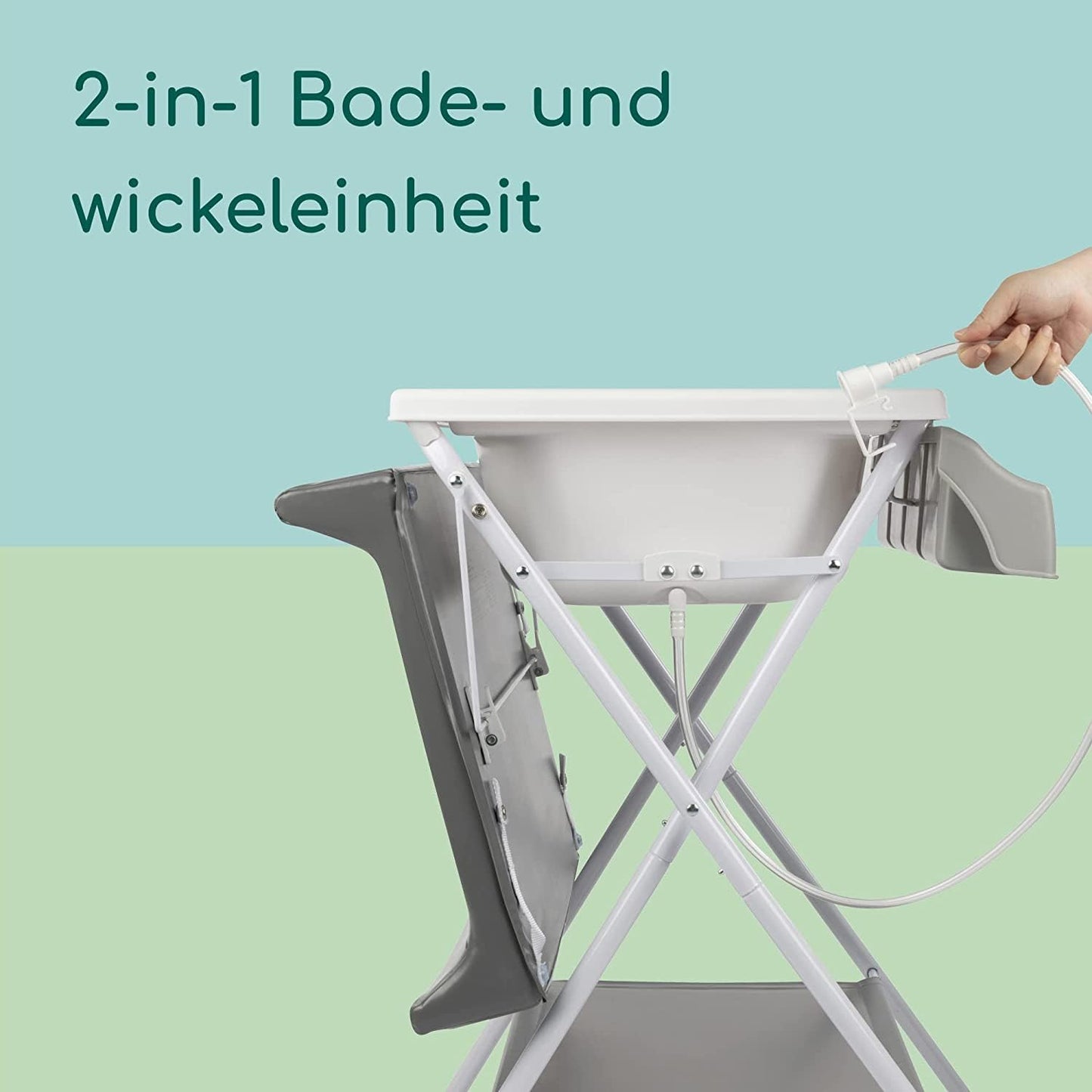 2-in-1 Babybadewanne & Wickelkommode Baltic, Baltic