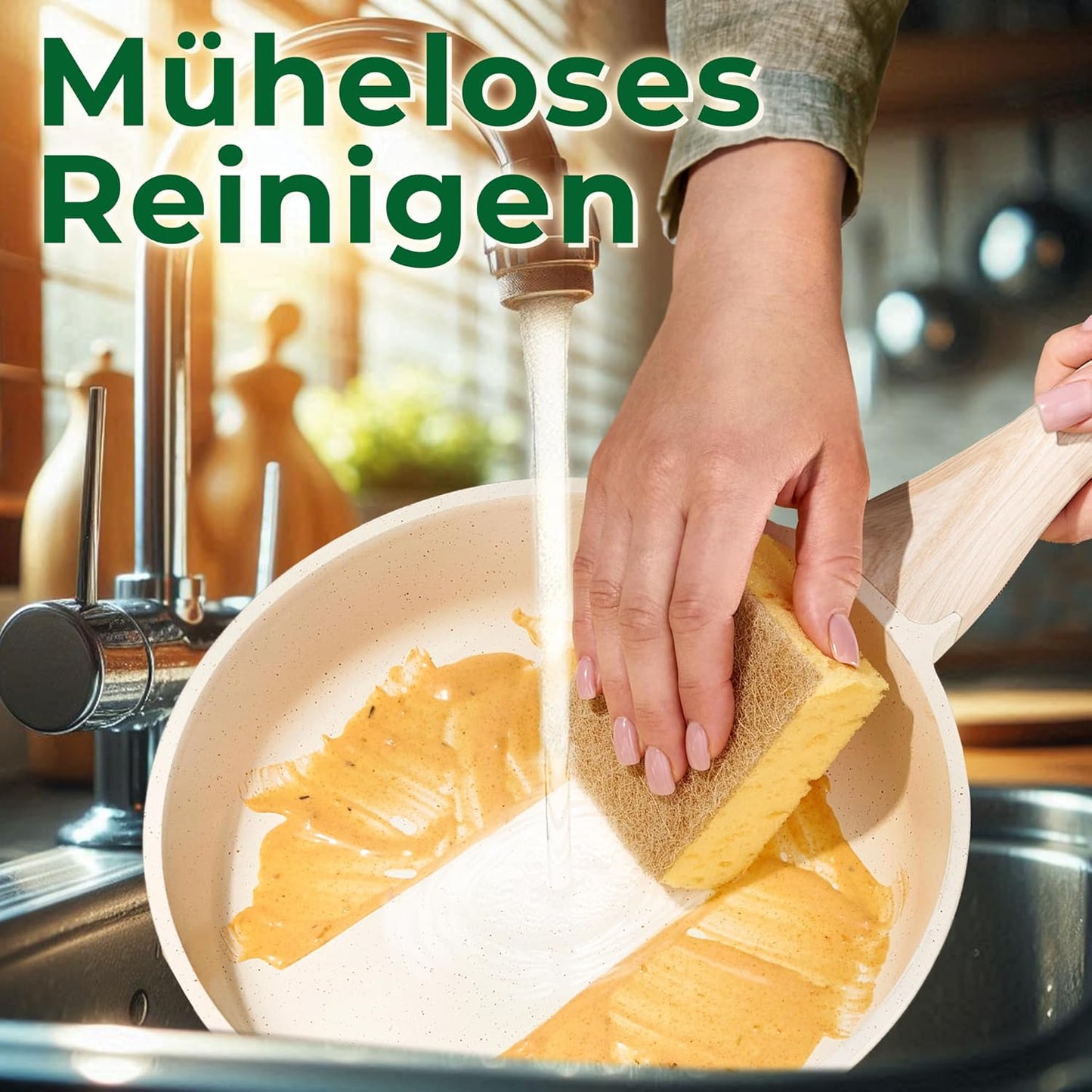 Induktions-Kochgeschirr Set, Biege