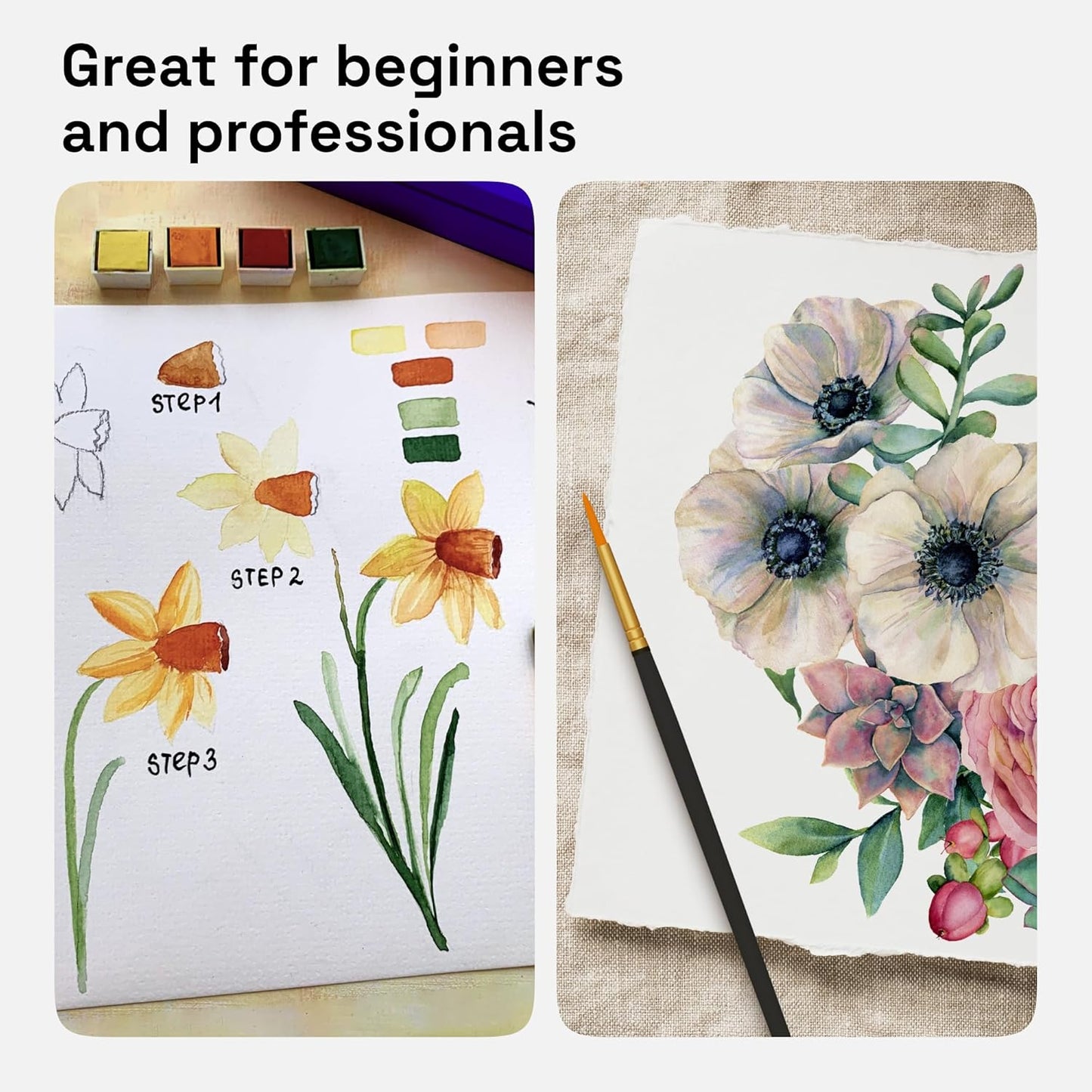 Aquarellfarben Set, 48 stück - Premium