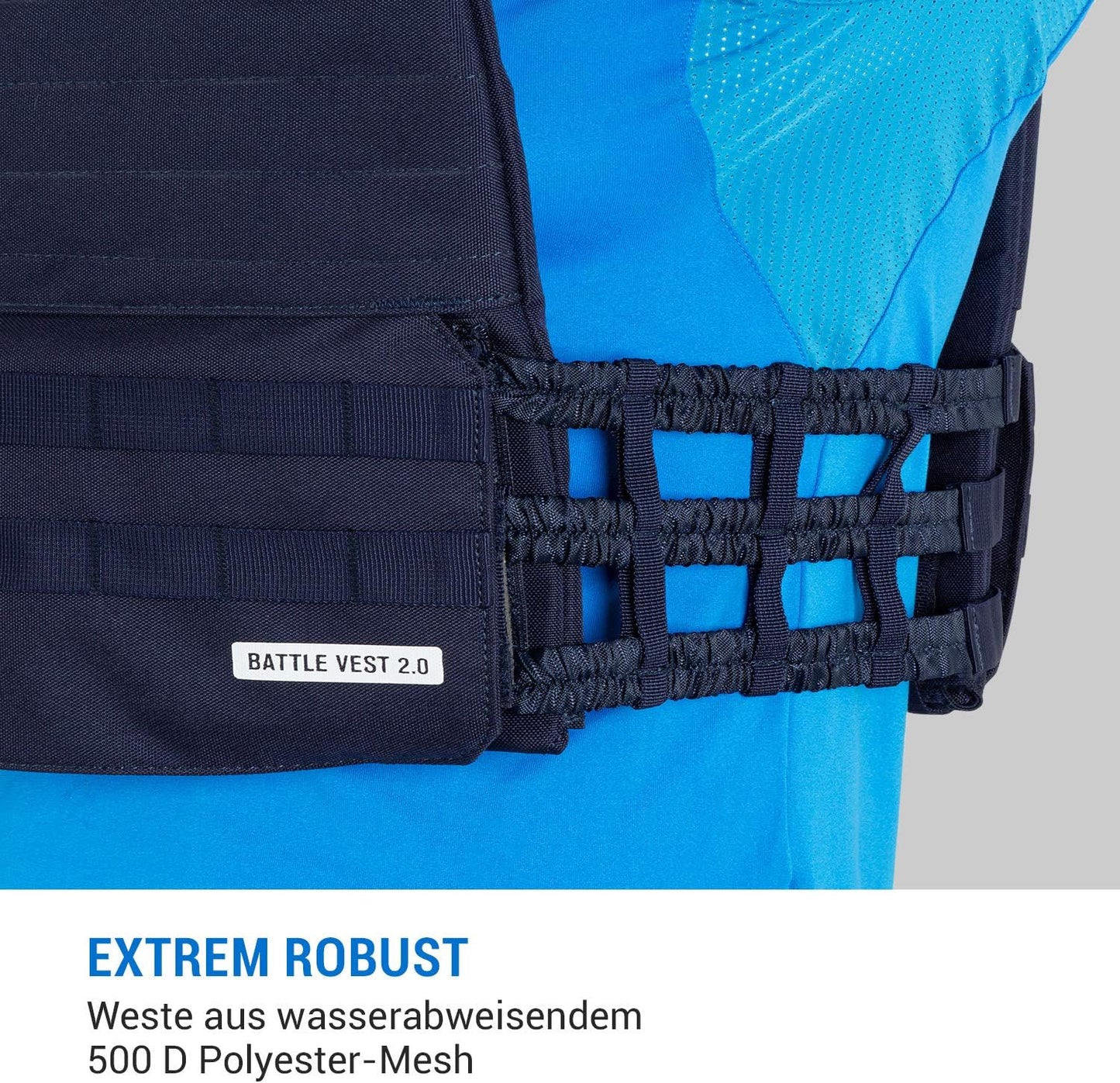 Gewichtsweste Battlevest, Blau, 8 kg