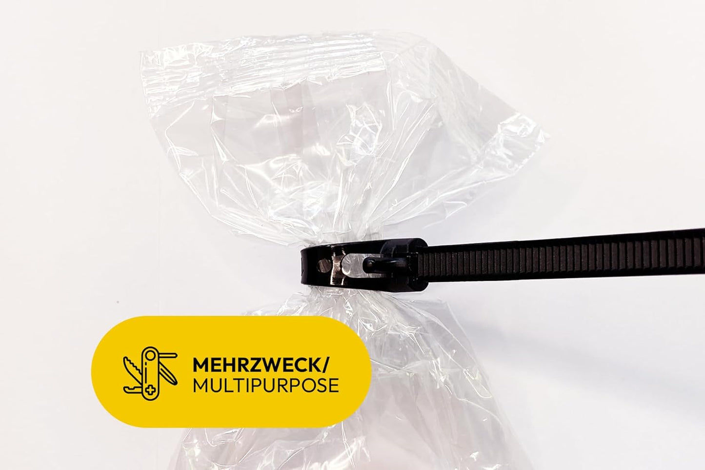 Kabelbinder-Set mit Einweg & wiederverschliessbaren Kabelbindern, 100/150/200 mm - Set