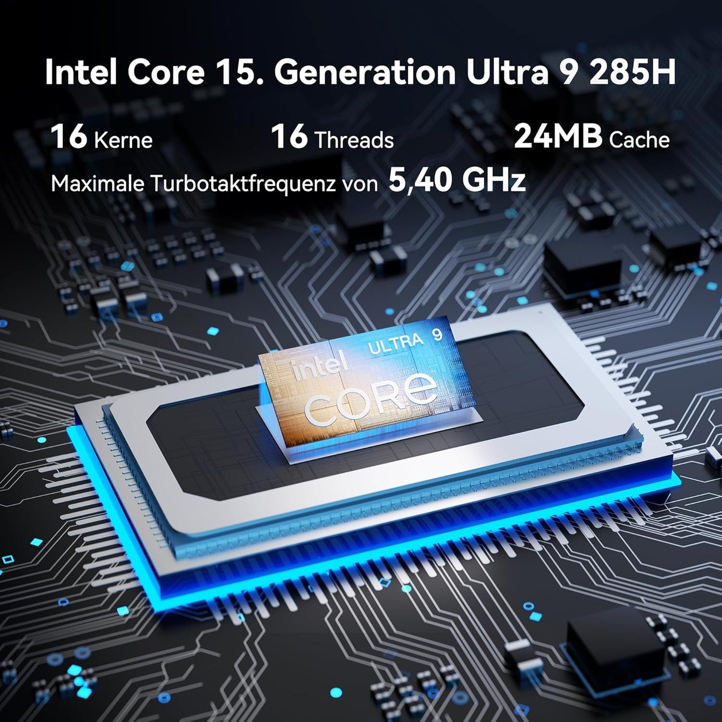 AI Mini PC IT15 mit Intel Core Ultra 9 (15. Gen.), U9-285H(32+2T)