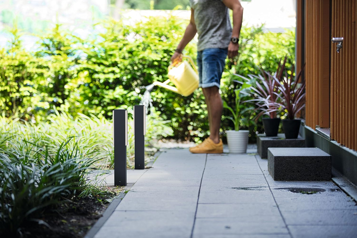 myGardenStratosphere LED-Sockelleuchte, Sockelleuchte|Kaltweisses Licht (mit 500 Lumen)