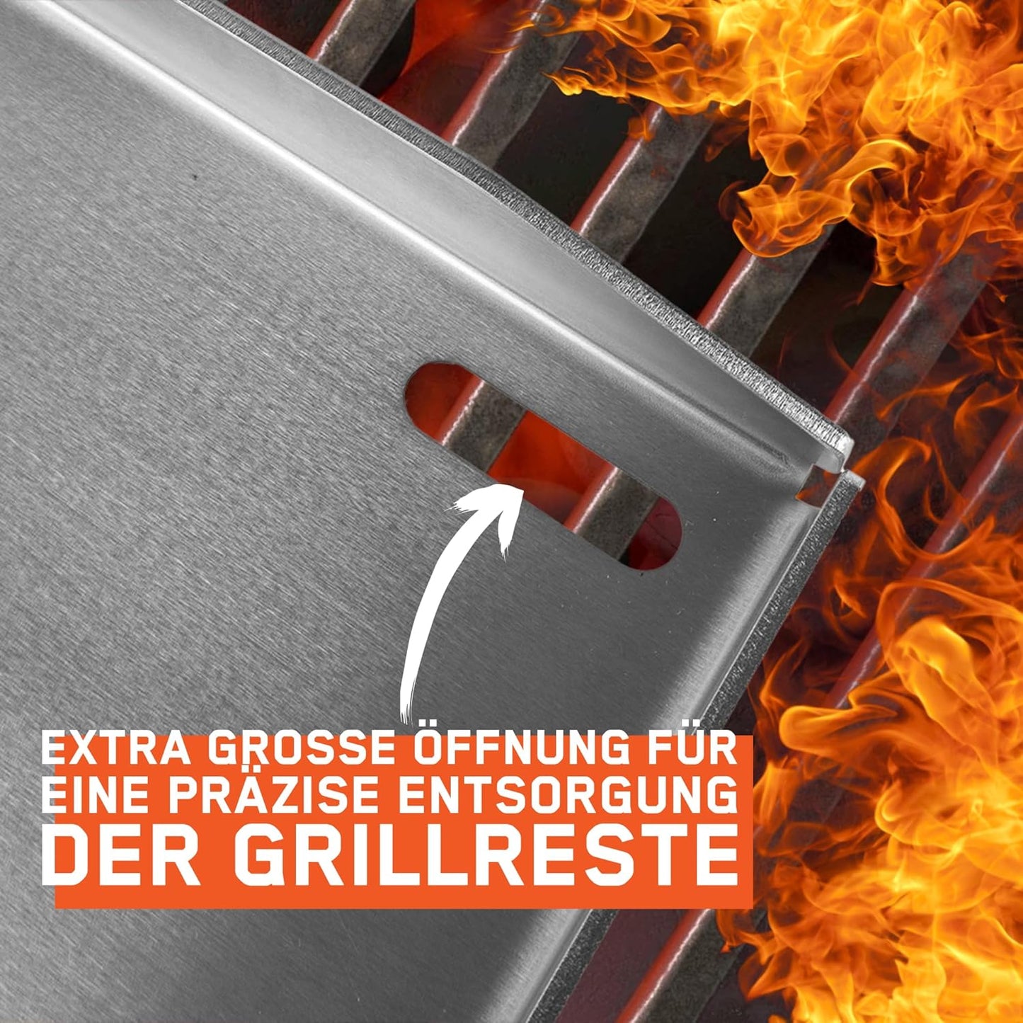 Teppanyaki Grillplatte mit Ablaufloch, FENNEK Plancha 40 x 30 cm mit Vorderkante
