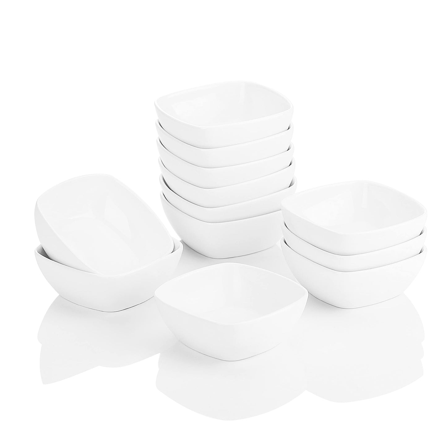 12-teiliges Mini-Dessertschalen-Set Serie Ramekin.Dish, 170 ml Weiss