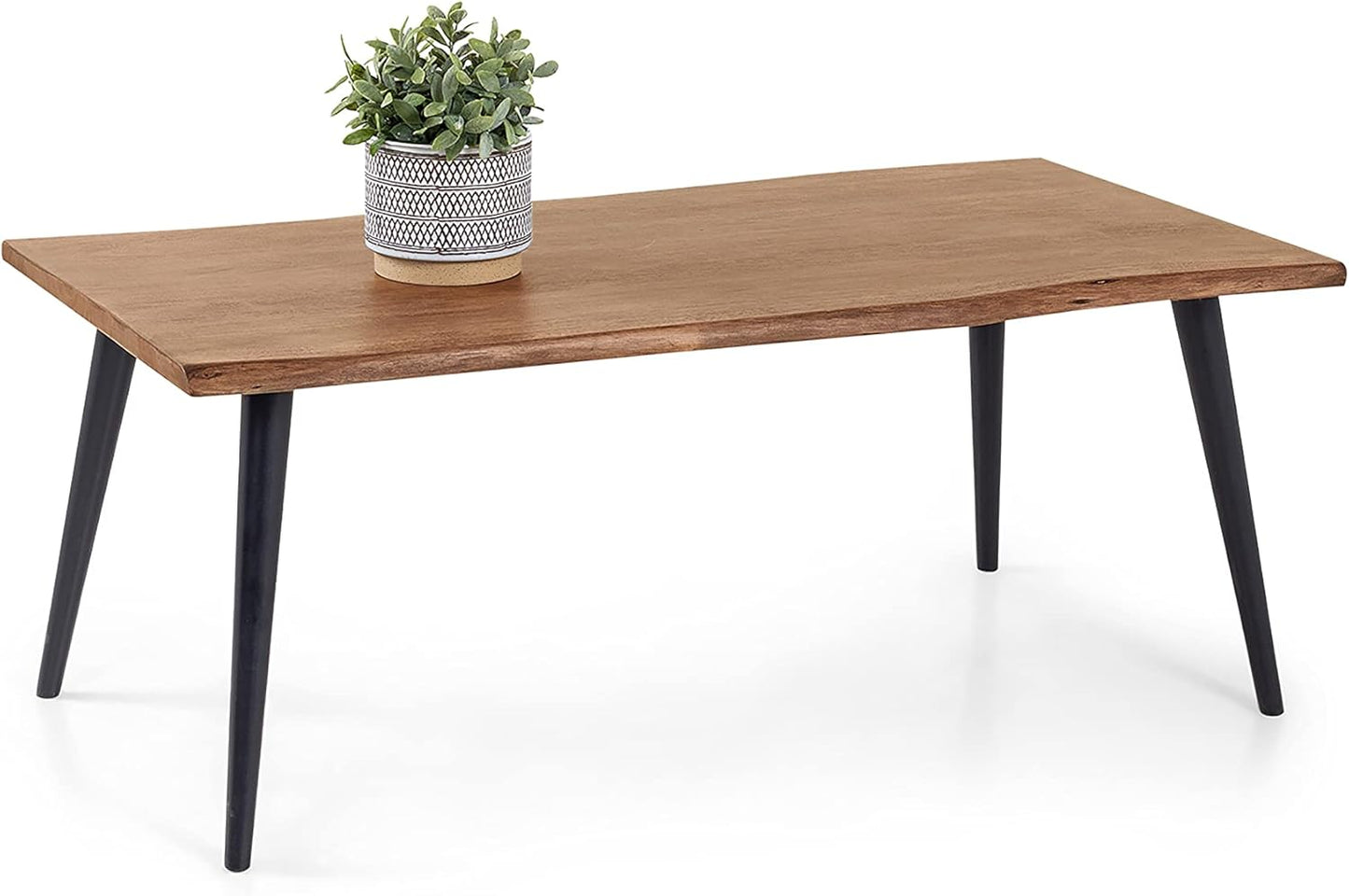 Couchtisch Caddy mit Baumkante, 110, 45, 60 cm