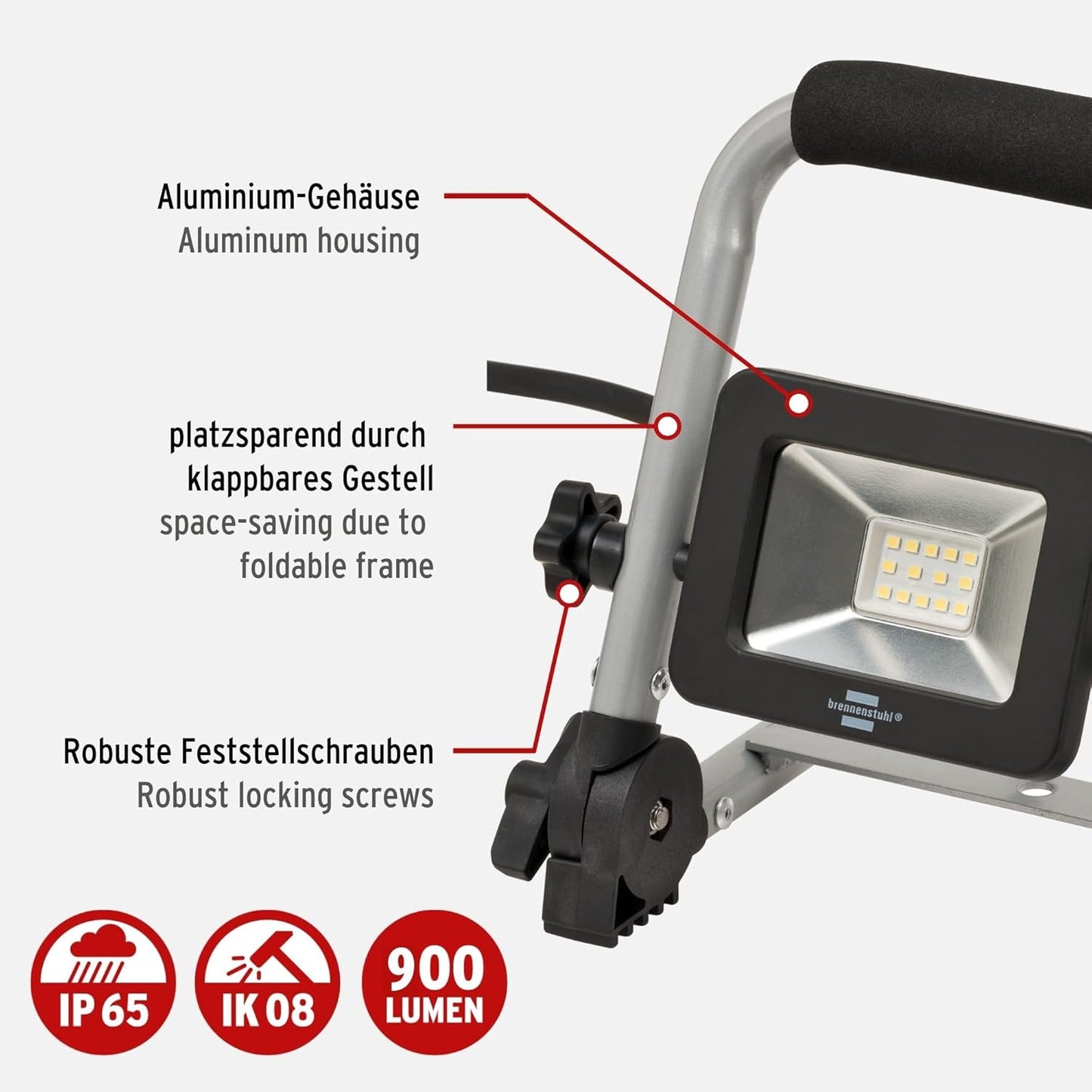 LED Baustrahler EL 750 M, 10W/900lm