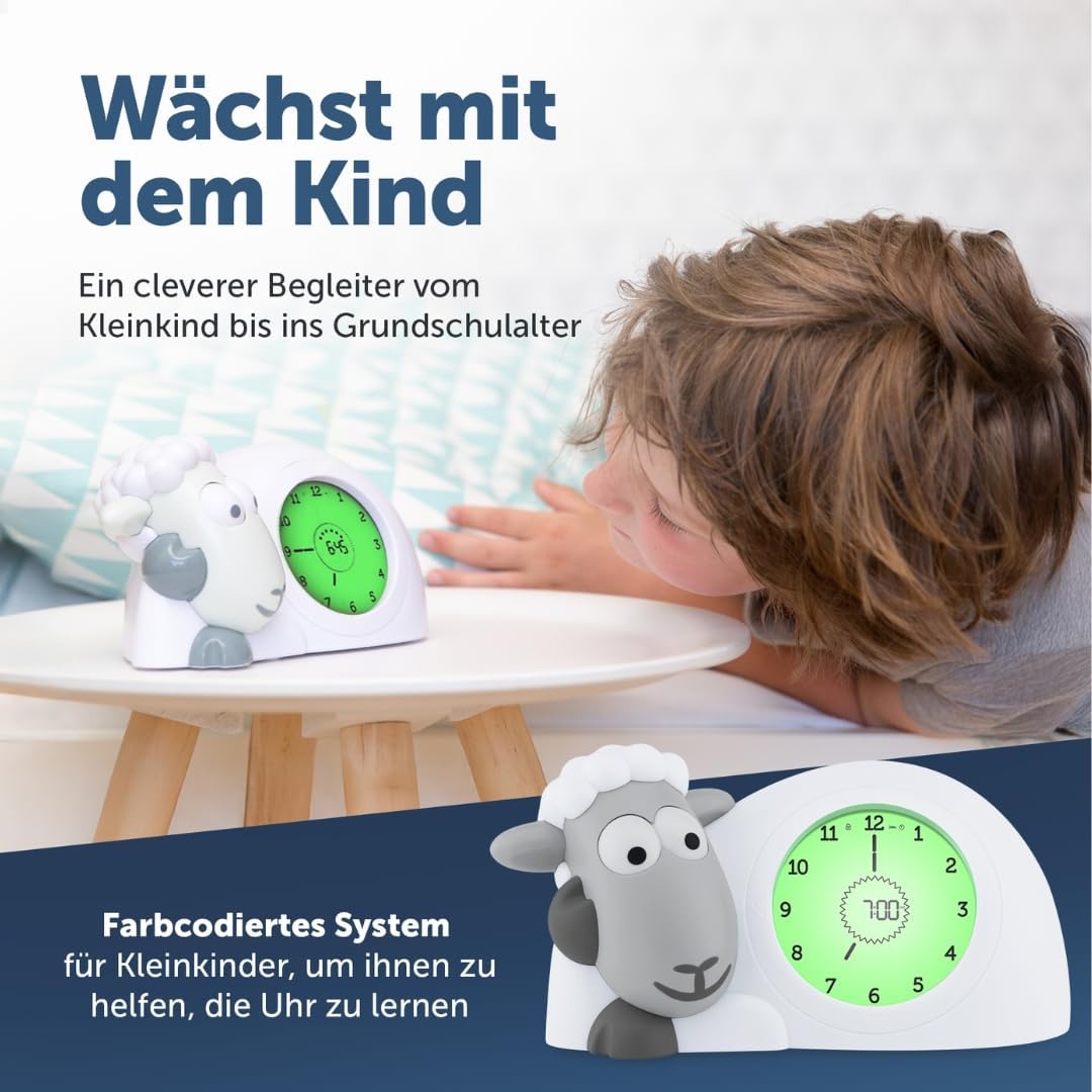 Kinder Schlafcoach-Uhr mit Nachtlichtfunktion, Sage