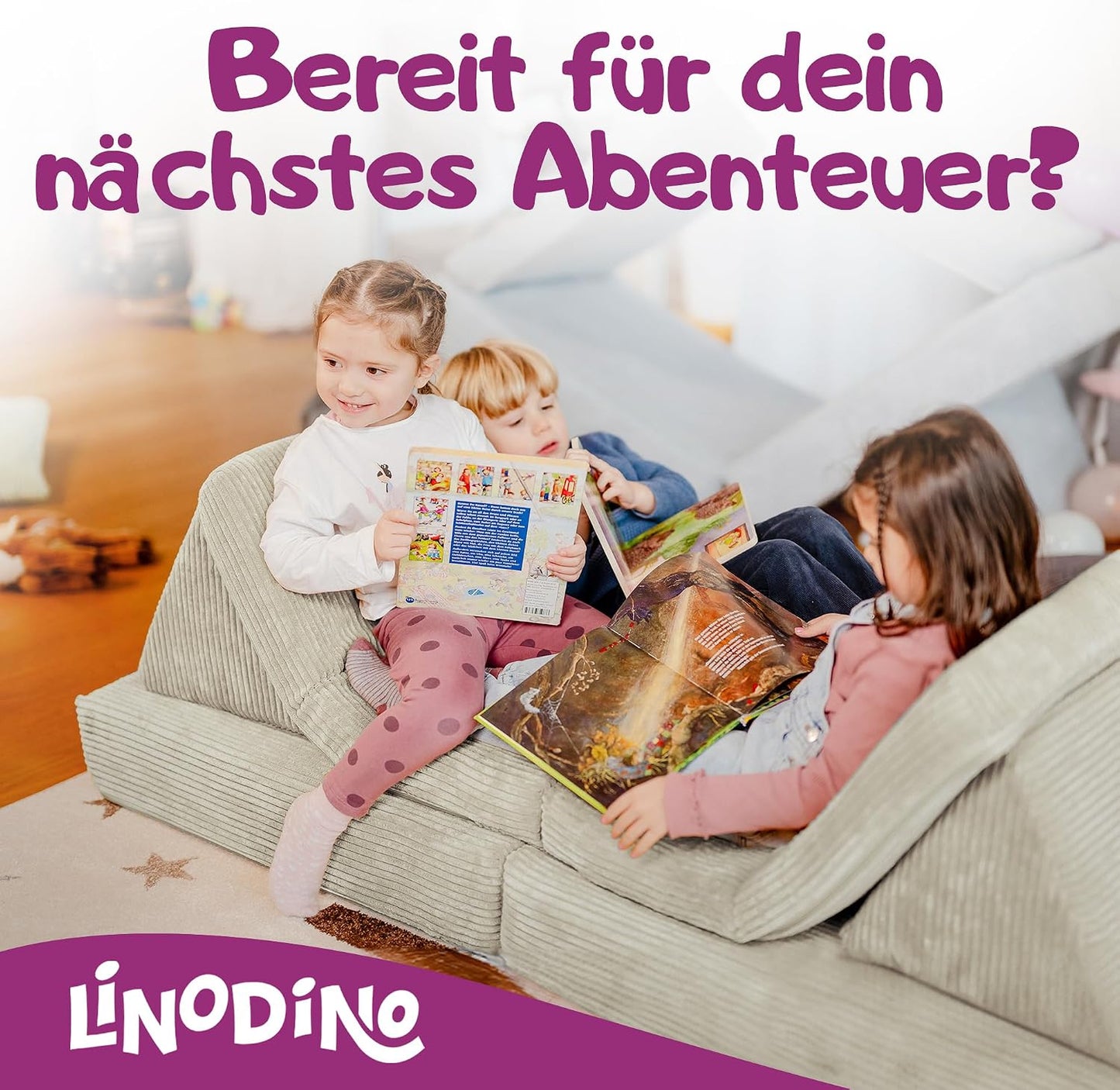 Spielsofa für Kinder, Kieselgrau