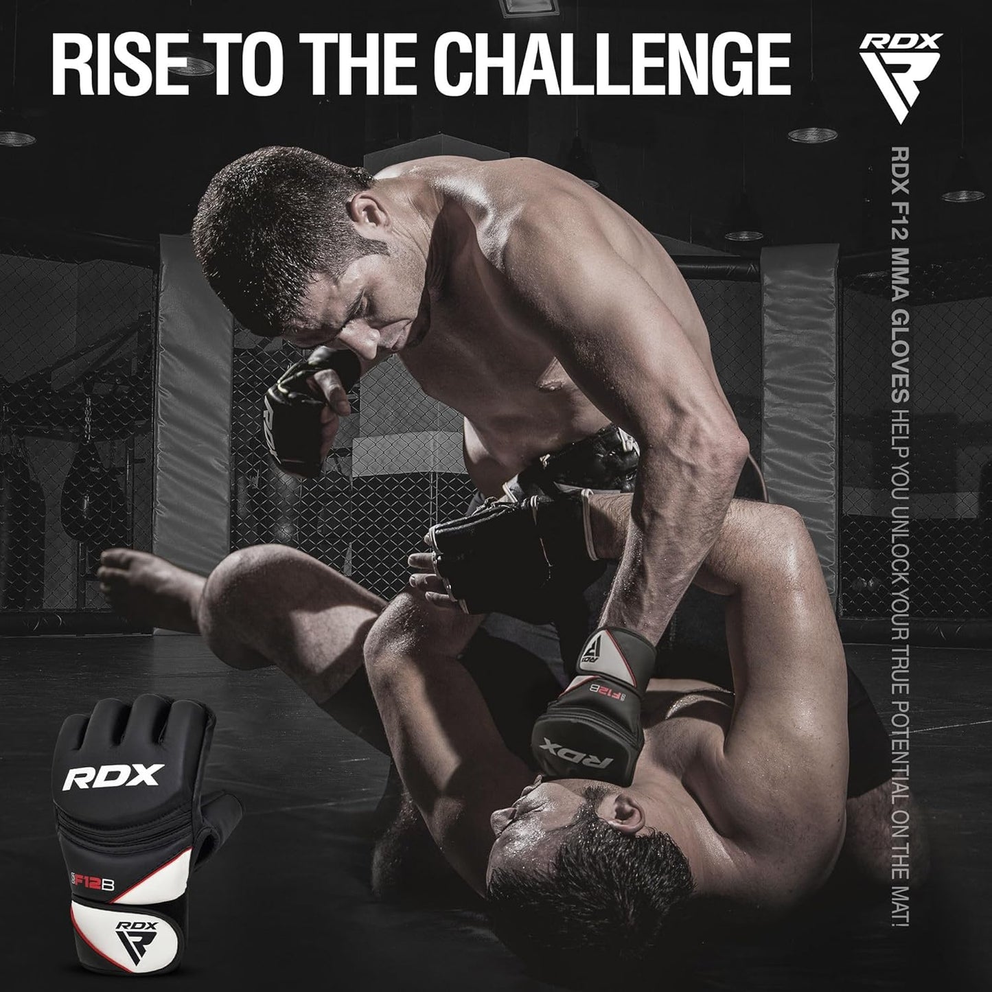 MMA Handschuhe für Kampfsportbegeisterte, L Schwarz