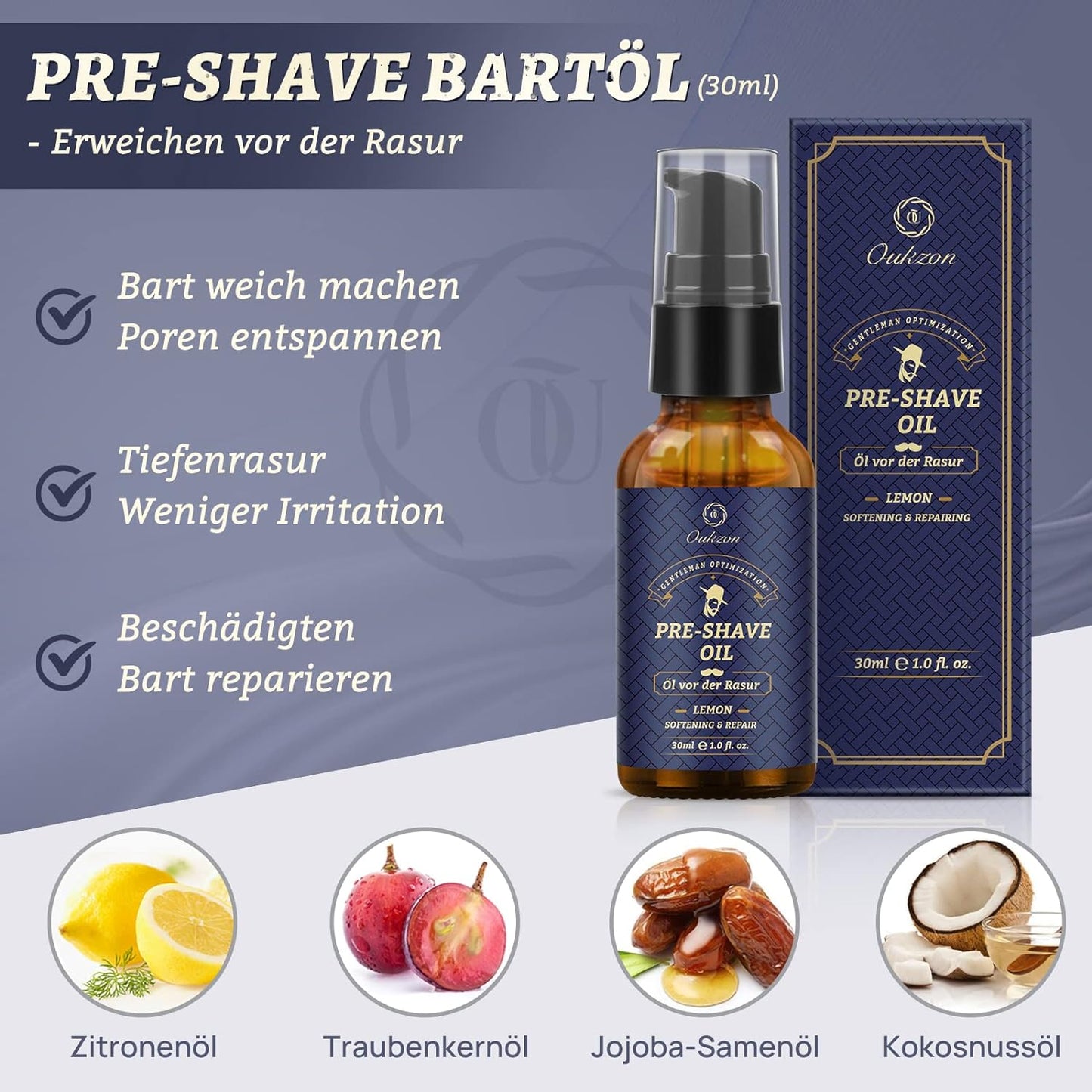 Bartpflege Set, Bartpflege Set mit Rasierset