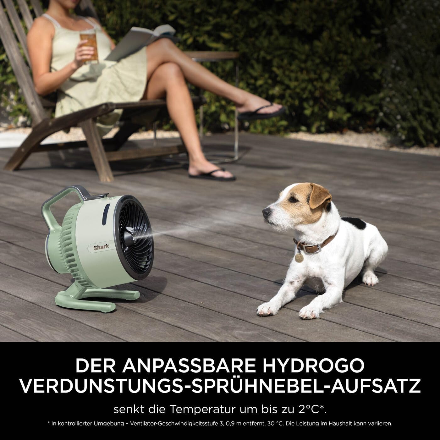 FA050EU FlexBreeze HydroGo Ventilator mit Sprühnebel, Mint