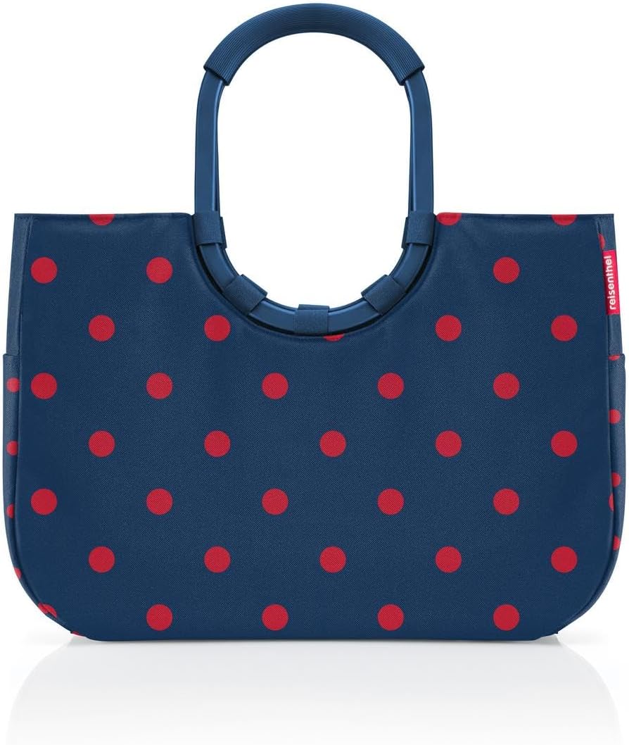 Loopshopper L Einkaufstasche, Frame Mixed Dots Red