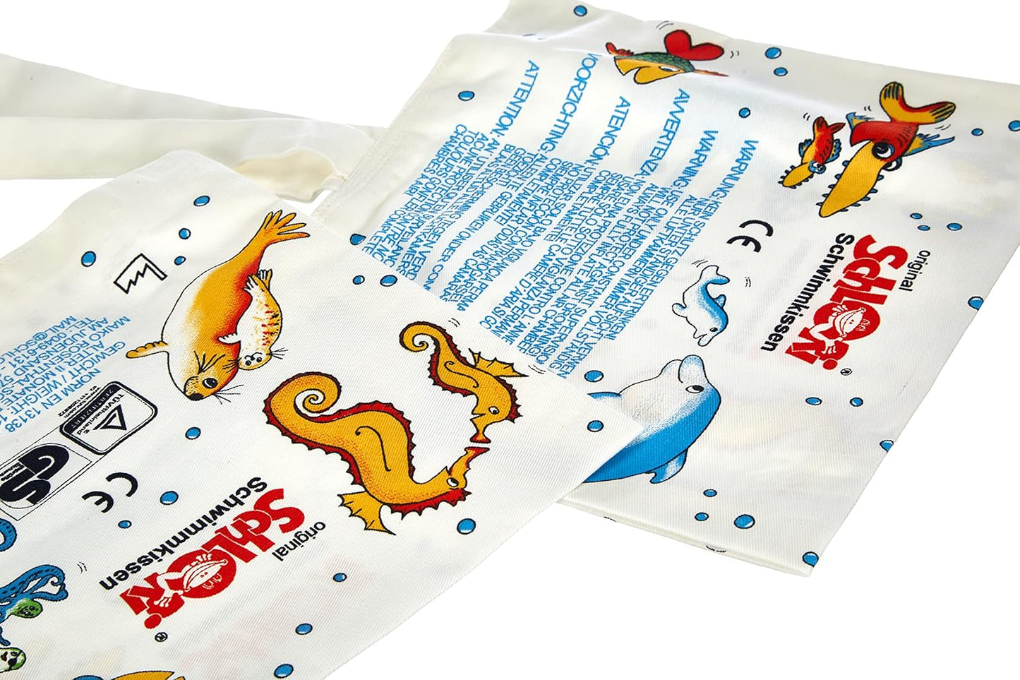 Schwimmkissen, Schwimmkissen mit Bindeverschluss
