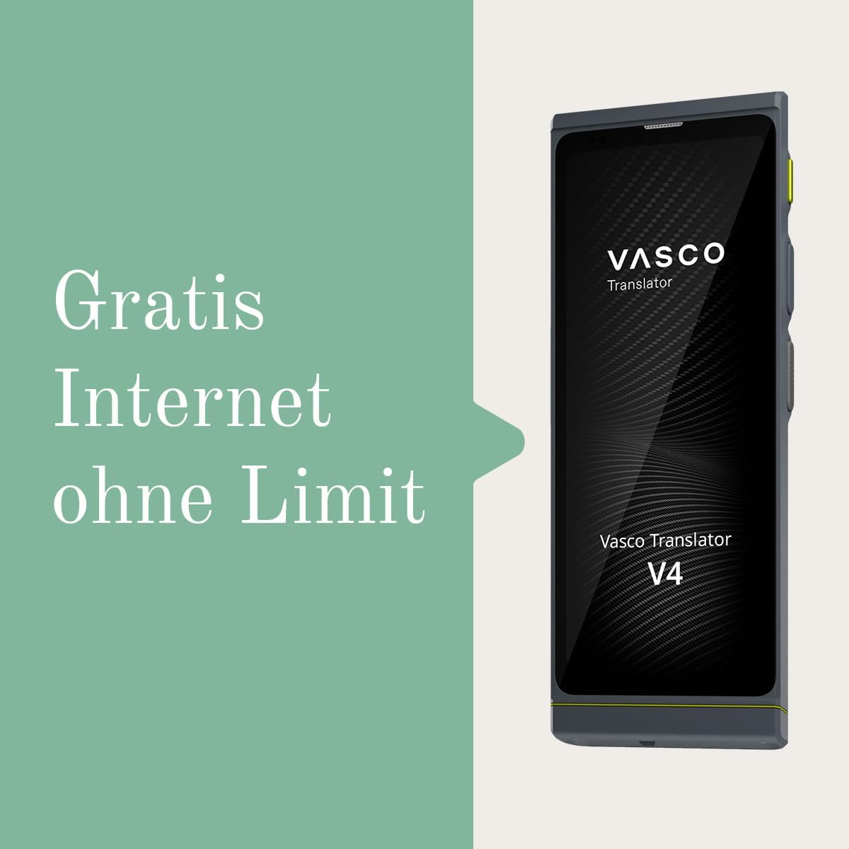Translator V4 Sprachübersetzer-Gerät (108 Sprachen), Pearl White