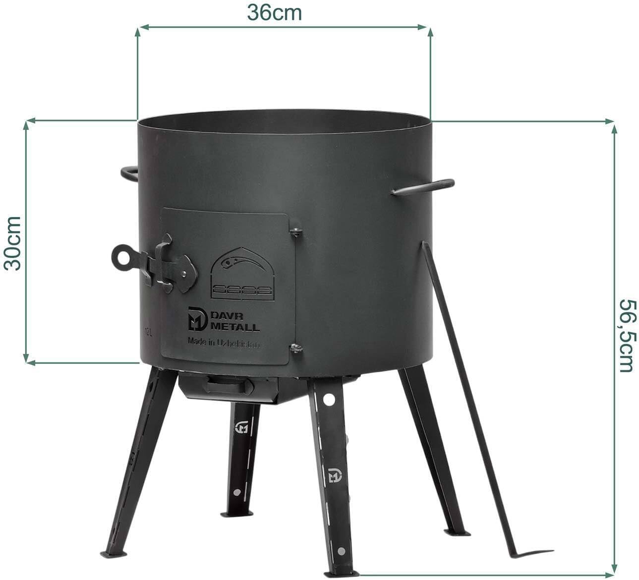 Utchak mit Kazan, Ø40 cm + 12 L