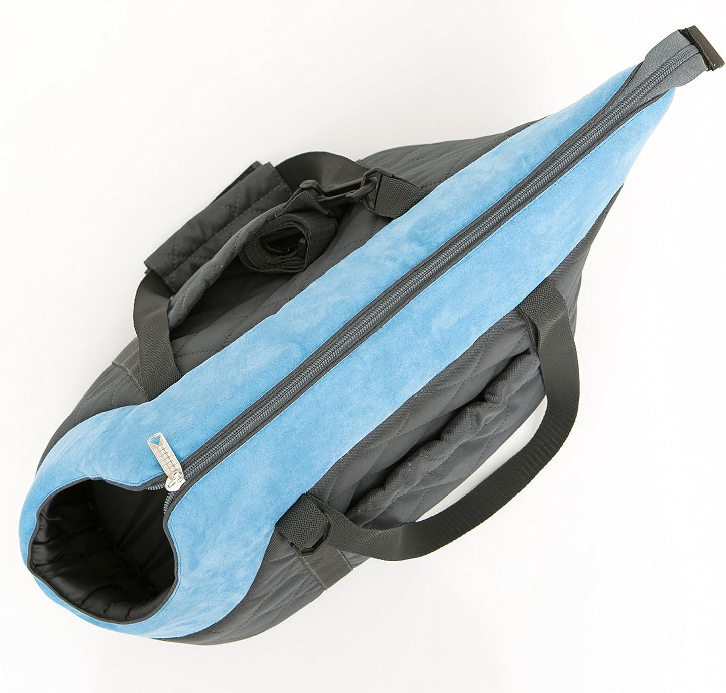 Tragetasche, M - 25x50x27 cm Grau mit Türkis