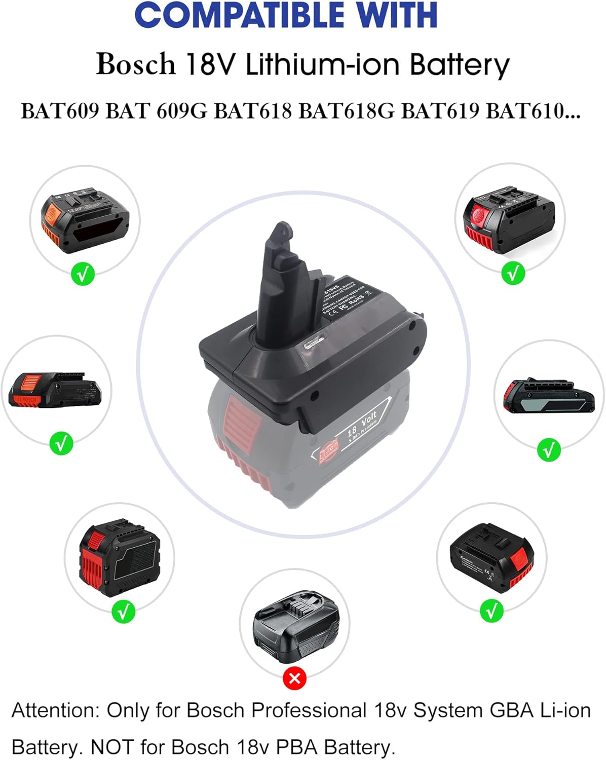 BOS18V6 Akku-Adapter für Handstaubsauger, BOS18V6