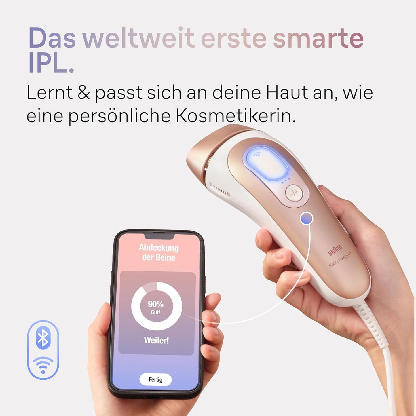 Smart IPL Skin i·expert PL7387, 4 Aufsätze Kartonverpackung