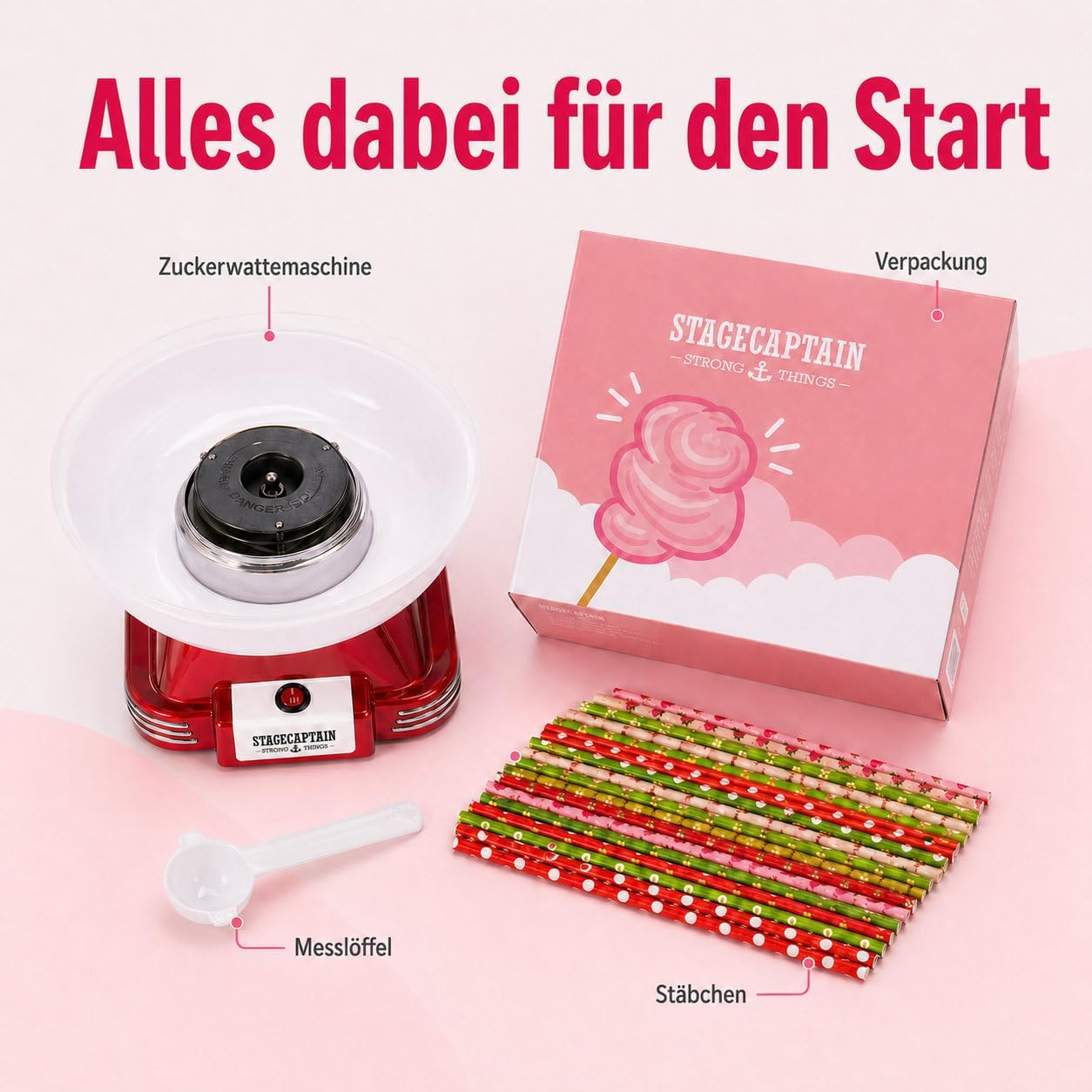 Zuckerwattemaschine CFM-500 MKII für Partyspass