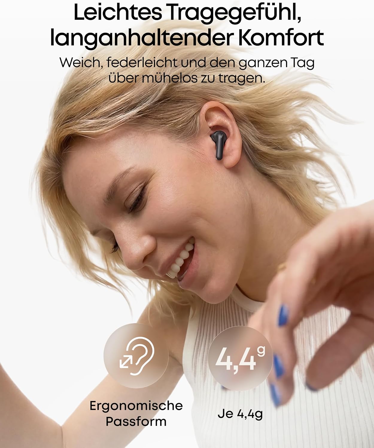 In-Ear-Kopfhörer P42i, Mattes Schwarz