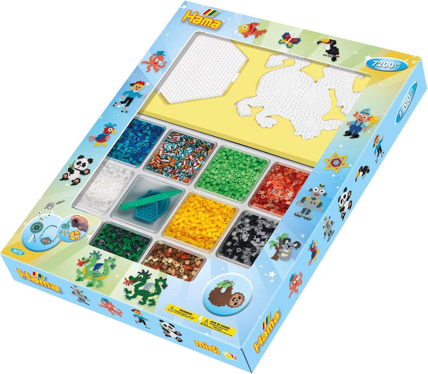 Bügelperlen-Set mit Motivvorlagen, Super-Geschenkset