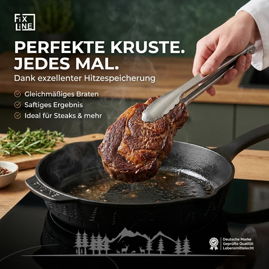 Gusseisenpfanne Black Forest Edition, 28cm