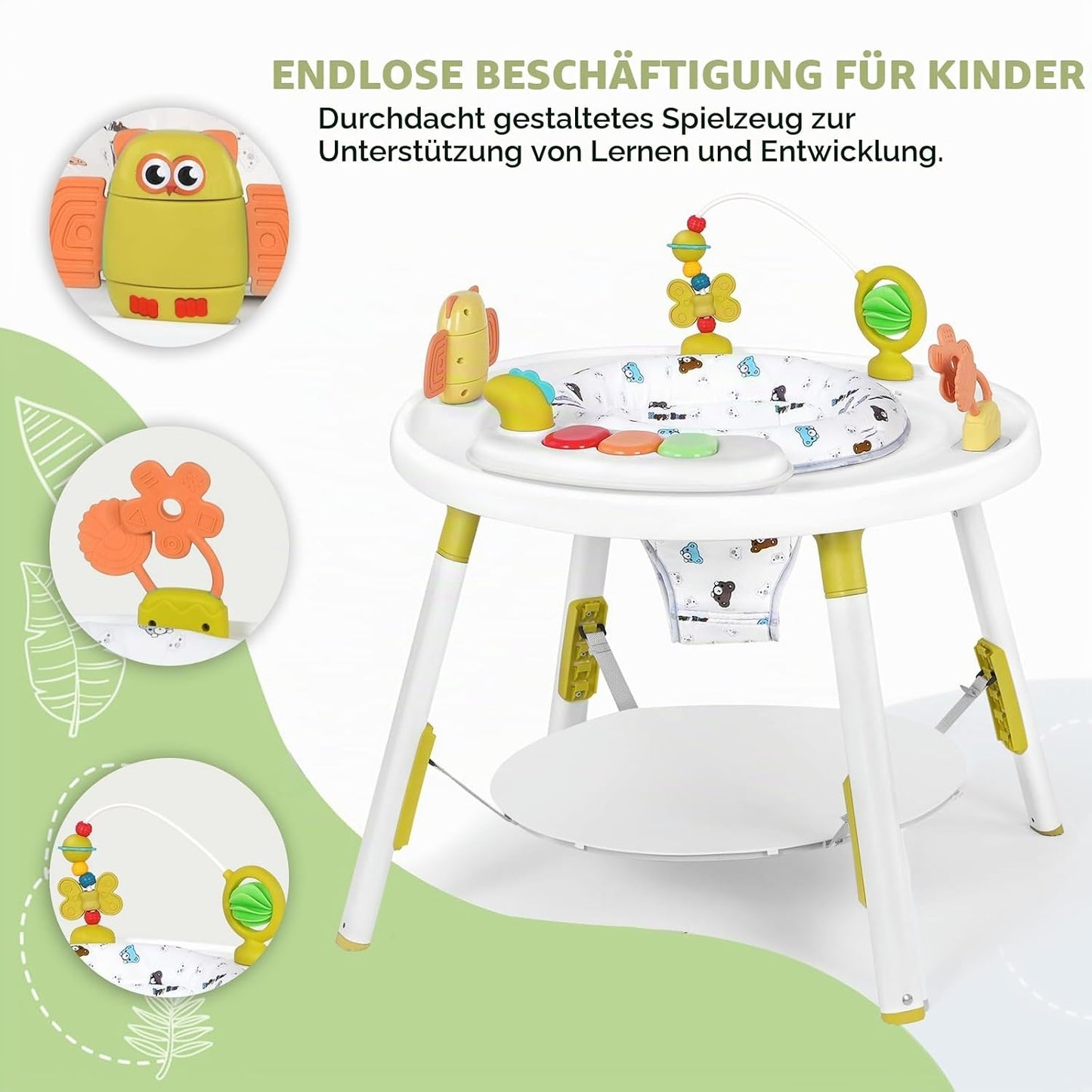 3-in-1 Baby-Aktivitätszentrum, grün