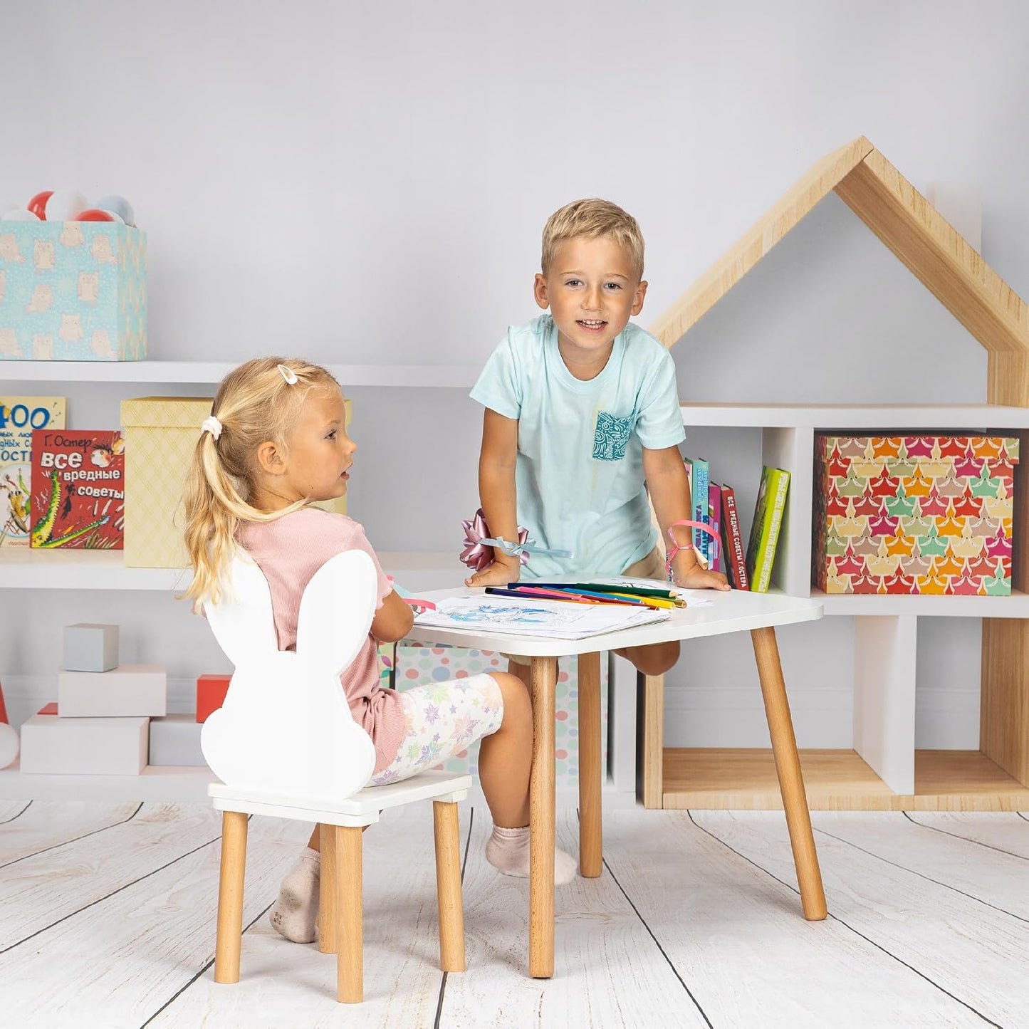 Rechteckiger Kindertisch, Children Table 50 x 60 x 47 cm