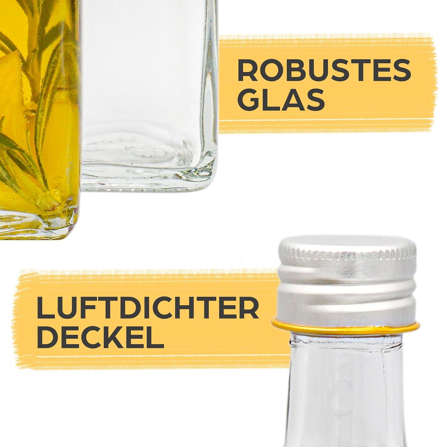 6er-Set Glasflaschen, 6x 500ml
