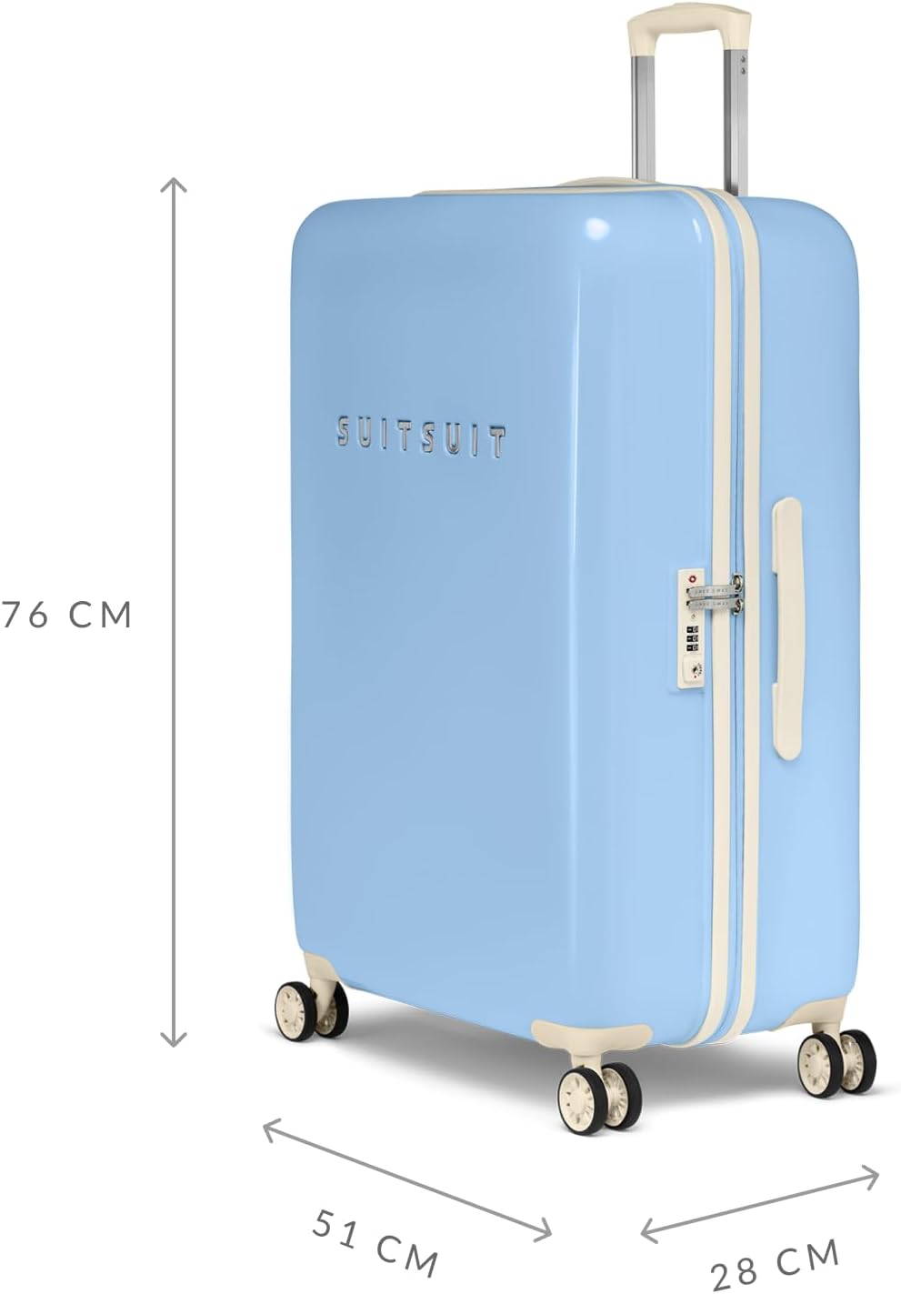 Kofferset 2-teilig mit TSA-Schloss, Chambray Blue Kofferset 2 teilig