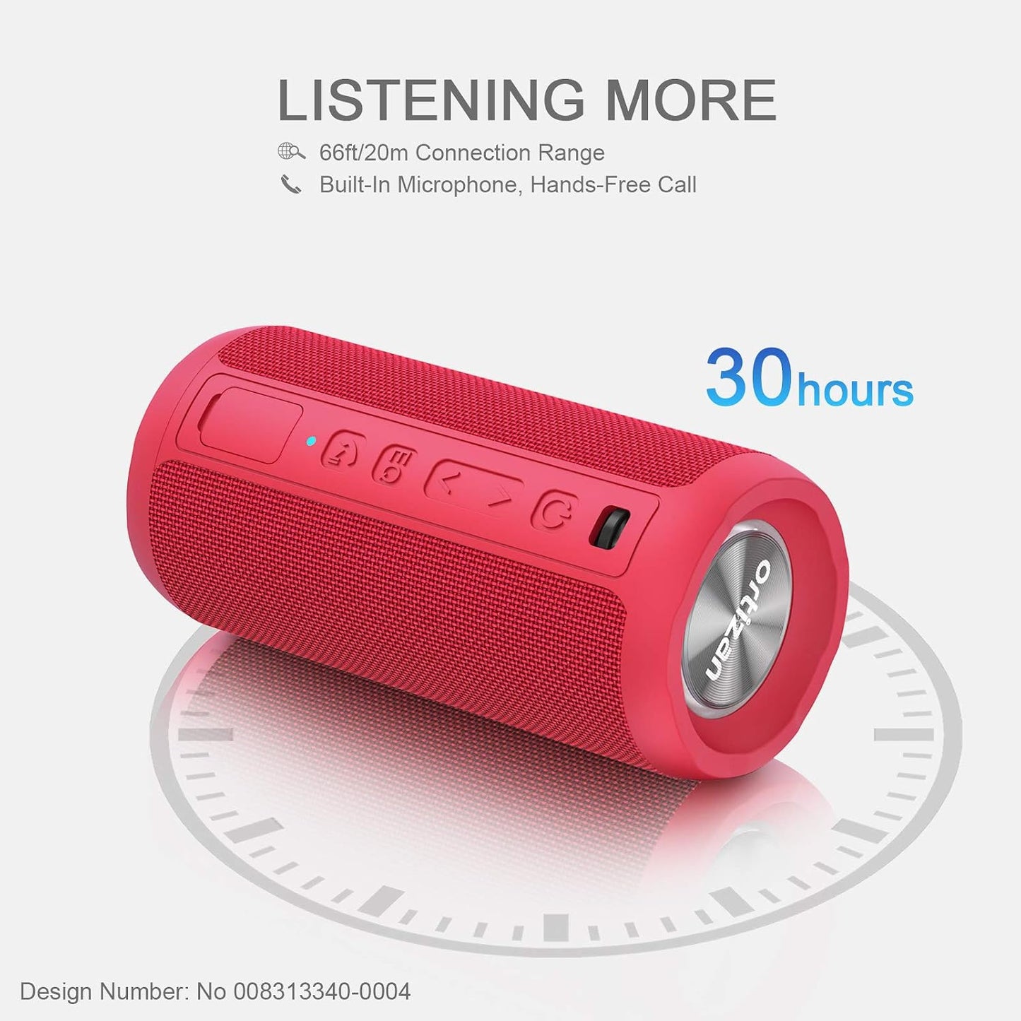 Bluetooth-Lautsprecher, Rot
