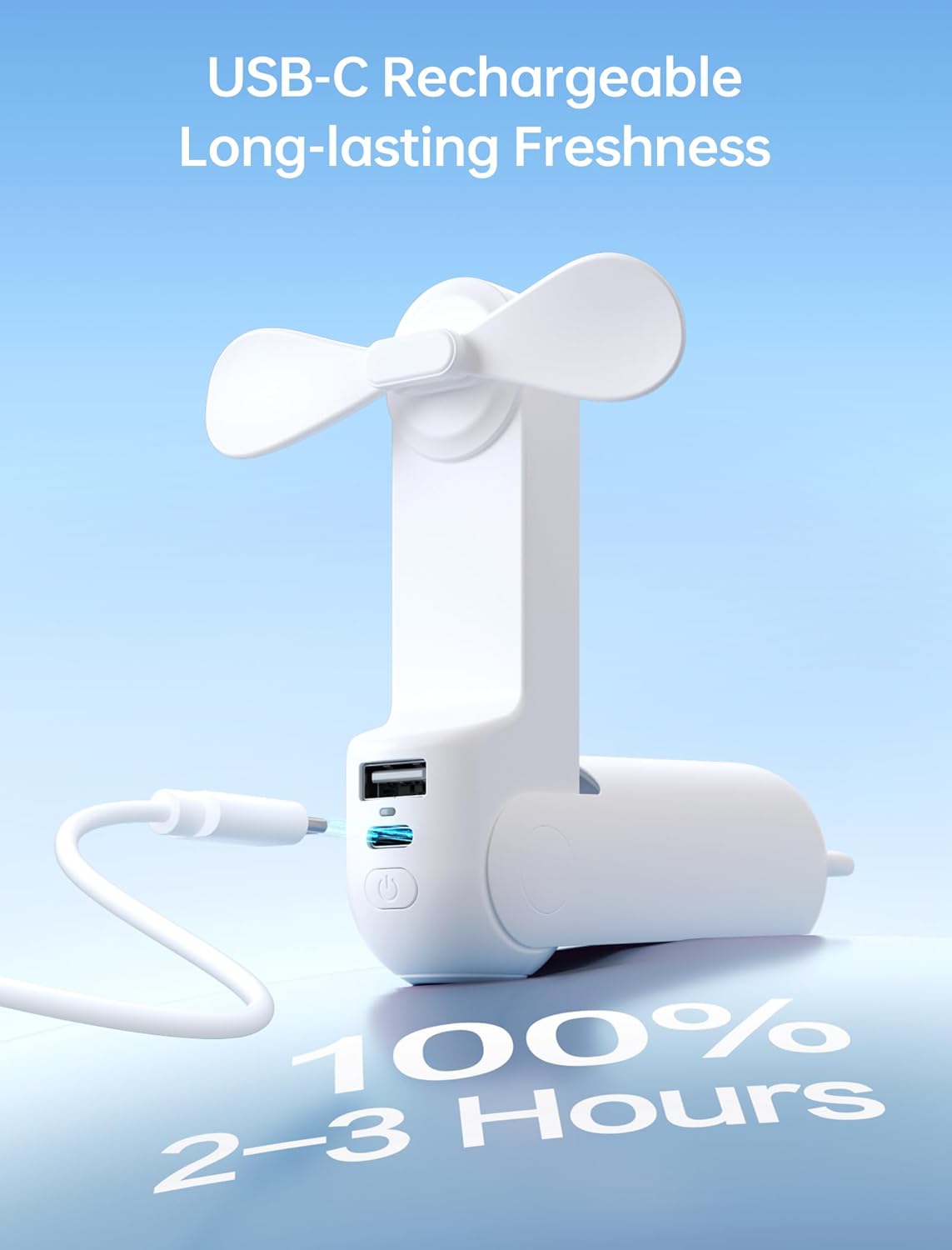 Mini-Handventilator, Weiss