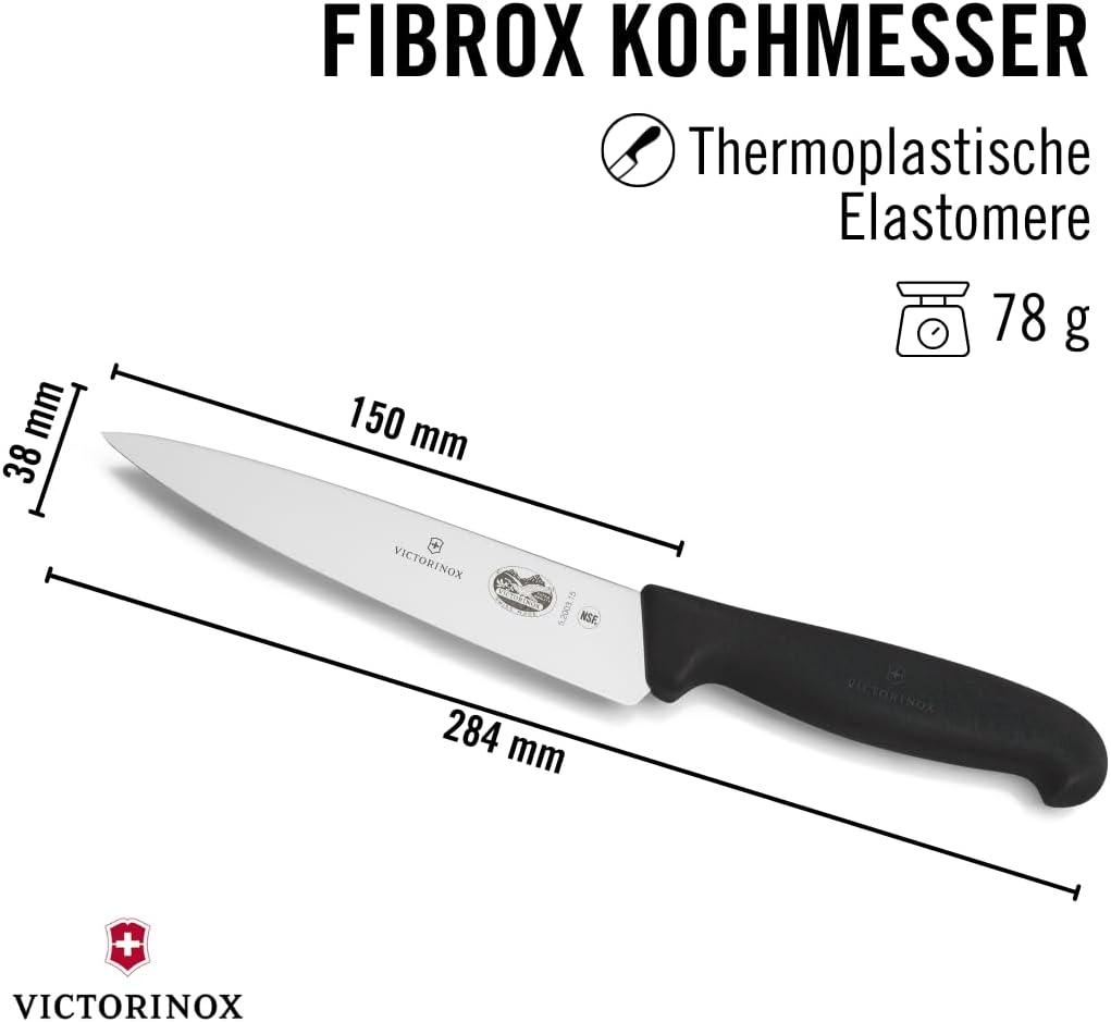 Fibrox Universalmesser mit gerader Klinge, 15,24 cm (6 Zoll), Kochmesser