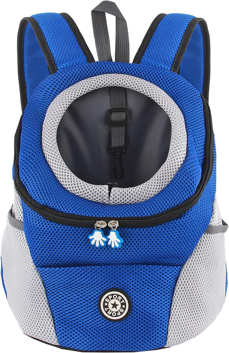 Hundetrage-Rucksack mit Head-Out-Design, S Blau